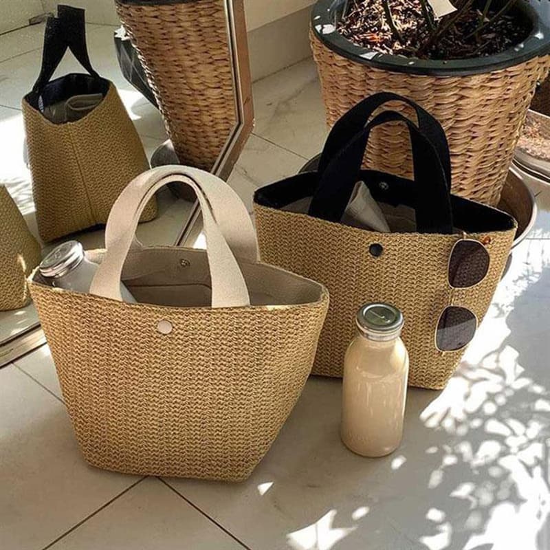 カゴバッグ 夏の日差し 軽やかカゴトート