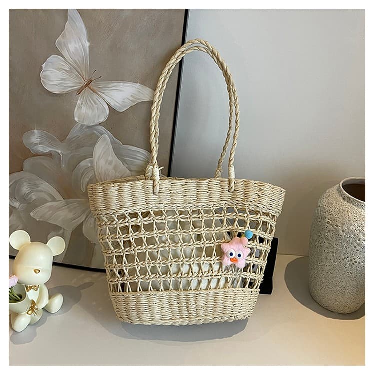 カゴバッグ 夏色かわいい ゆったりメッシュ かごトート
