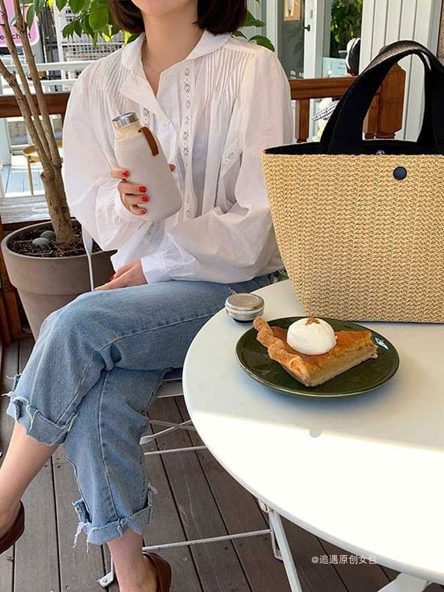 カゴバッグ 夏の日差し 軽やかカゴトート