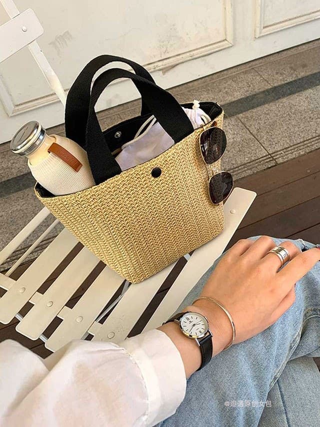 カゴバッグ 夏の日差し 軽やかカゴトート