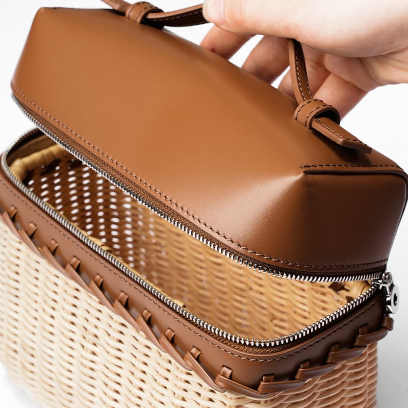 職人技が光る上品な夏向けカゴバッグ