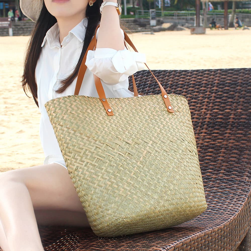 カゴバッグ 天然素材の夏日和トートかご