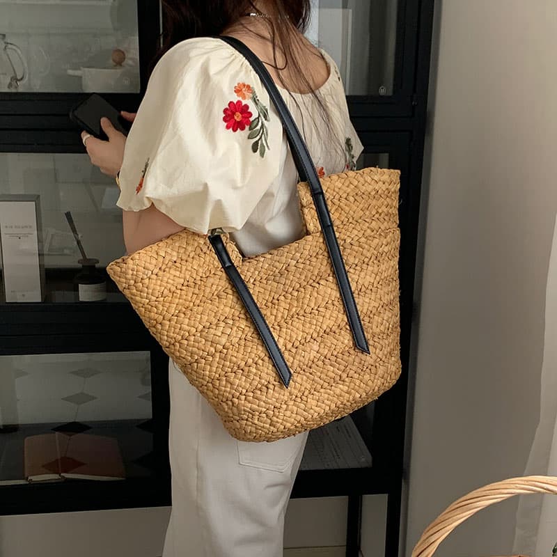 カゴバッグ なごみ色カゴトート