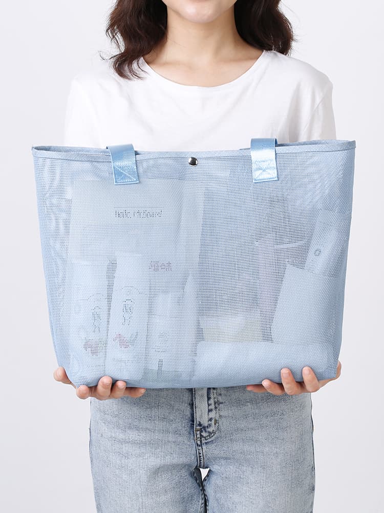 カゴバッグ 夏の透かしメッシュ トートバッグ