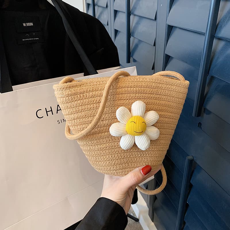 カゴバッグ ほほえみ デイジーカゴショルダー