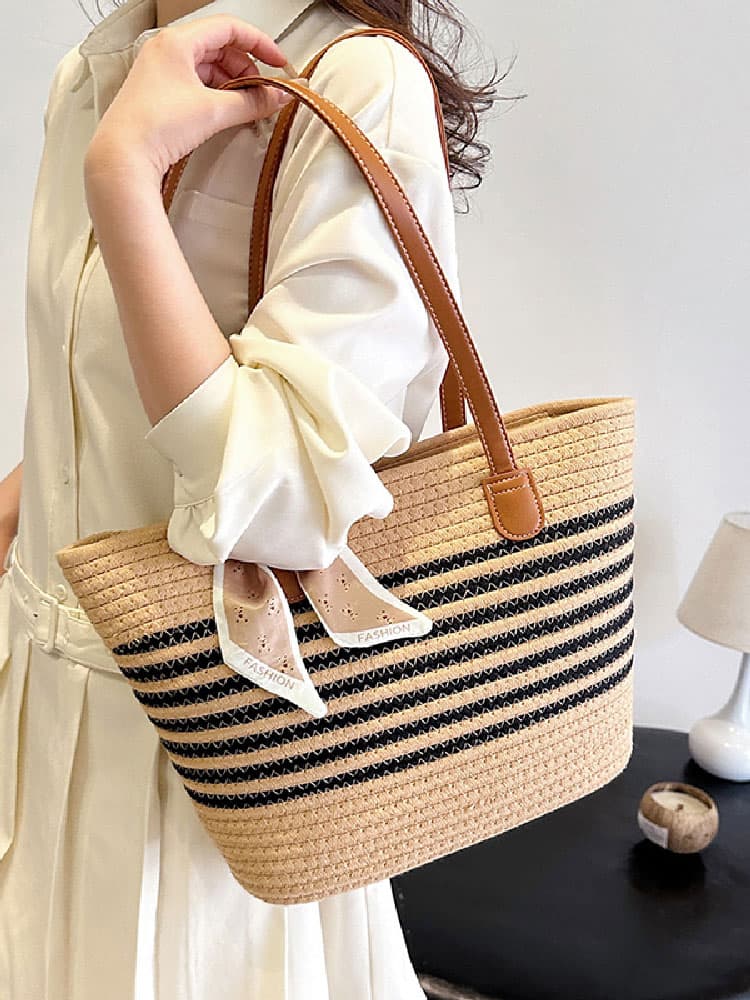 カゴバッグ シンプル素材感 夏の定番カゴトート