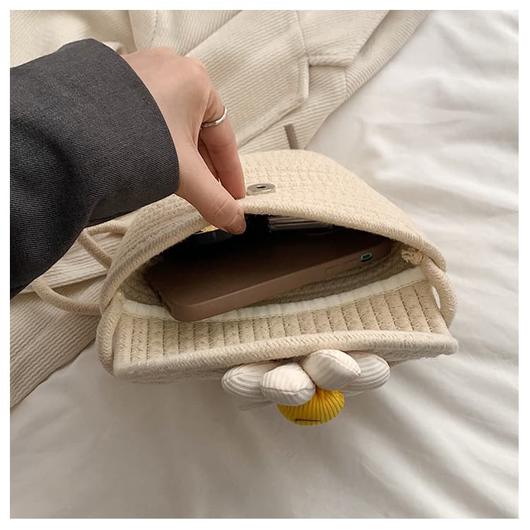 カゴバッグ ほほえみ デイジーカゴショルダー